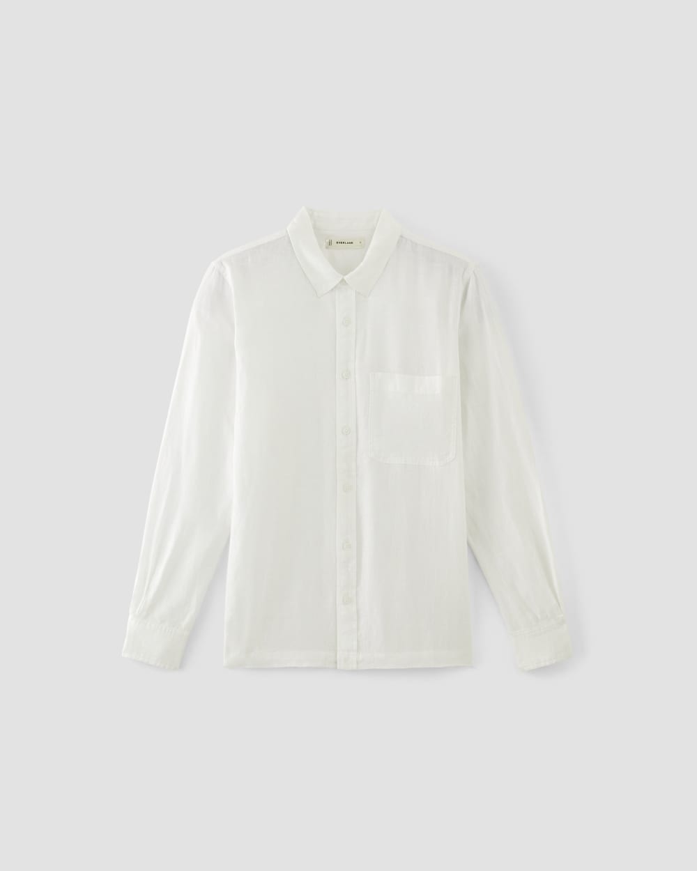 The Linen Straight Hem Shirt | White - Image 2