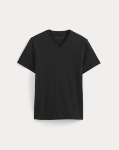 Alternative view of The Essential Organic V-Neck Tee | Black