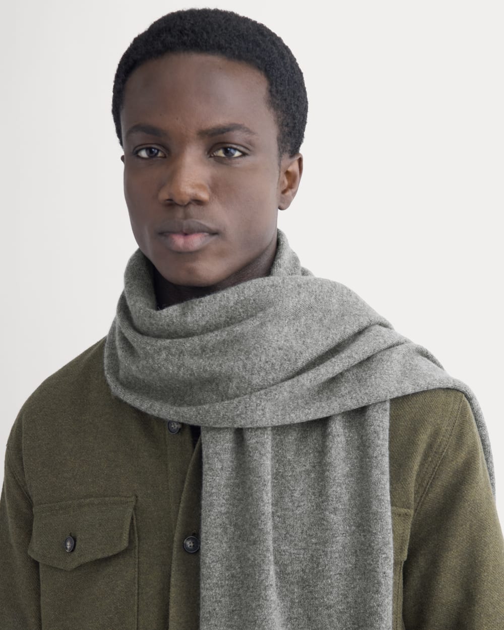 The Cashmere Scarf | Heather Charcoal - Image 4
