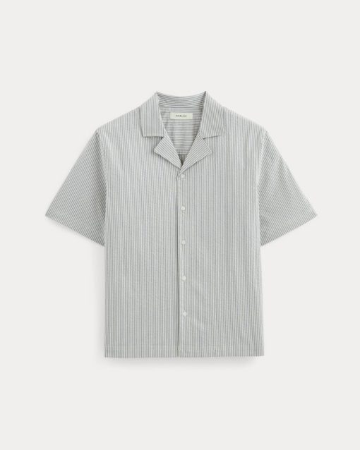 Alternative view of The Seersucker Resort Shirt | Dutch Blue / Natural
