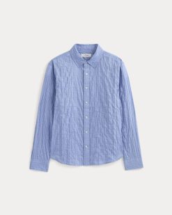 Alternative view of Textured Voile Button-Up Shirt | Open Air Plaid