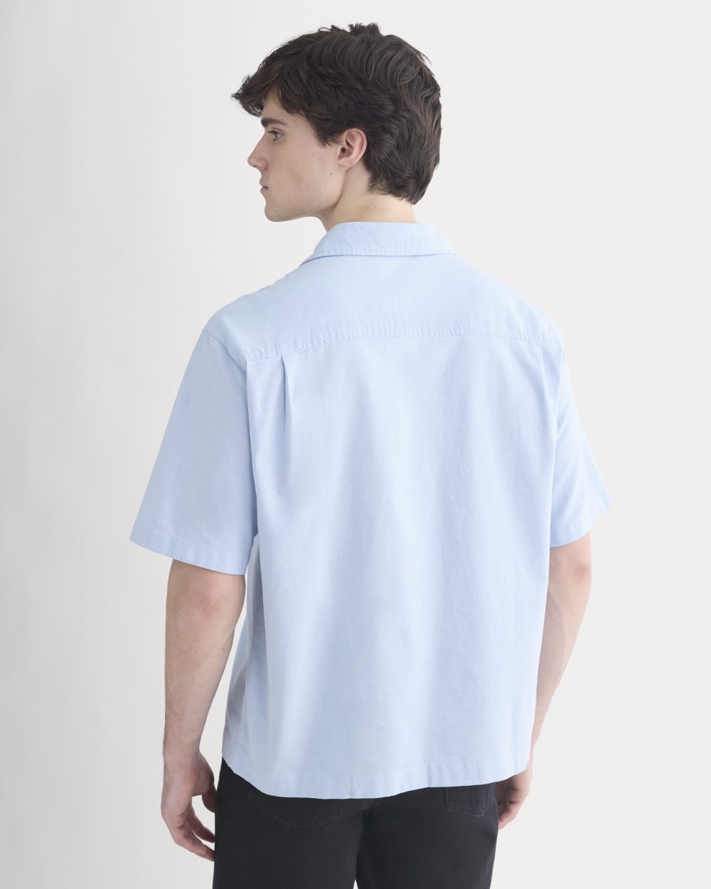 Cropped Resort Shirt | Light Blue - Image 5