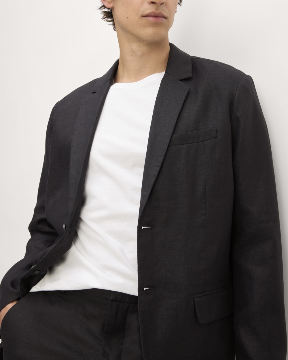 The Linen Blazer | Black - Image 4