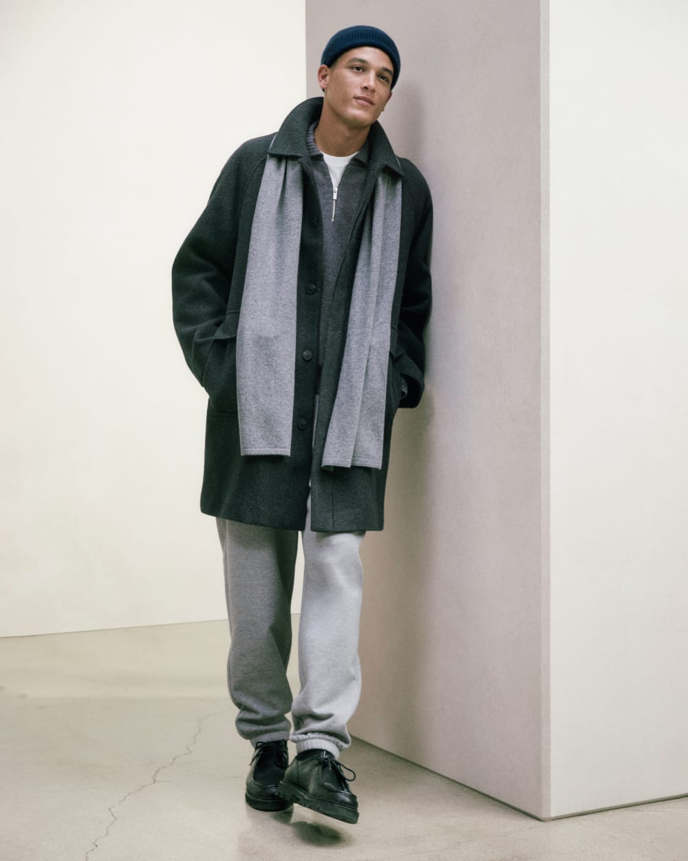 The Cashmere Scarf | Heather Charcoal - Image 6