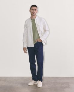 Alternative view of The Premium-Weight Crew | Uniform | Heather Sage Green