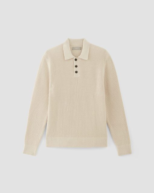 Alternative view of The Cotton Chunky Rib Polo | Canvas