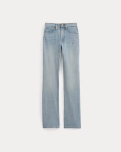 Alternative view of High-Rise Slim Bootcut Jean | Light Indigo
