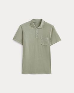 Alternative view of The Essential Organic Garment-Dyed Polo | Seagrass
