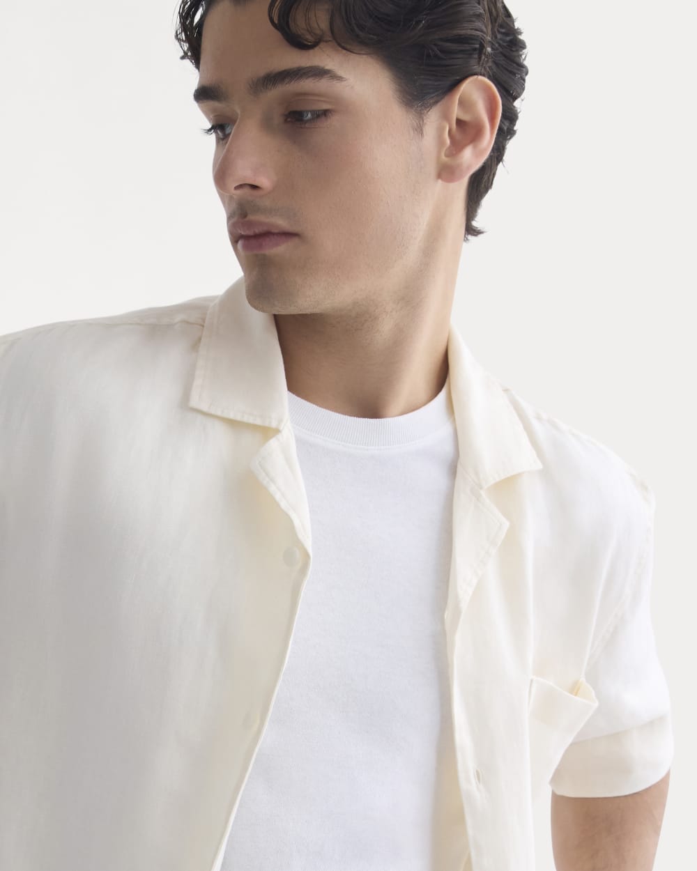 Linen Resort Shirt | Bone - Image 5