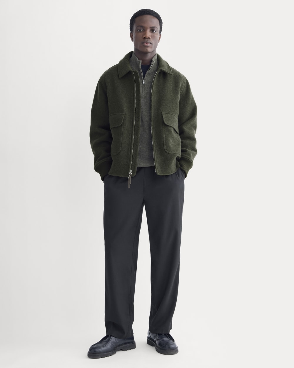 ReWool Flight Jacket | Heather Beech - Image 3