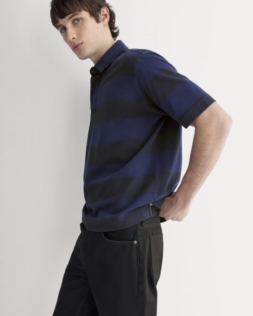 Vintage Rugby Polo | Navy / Black