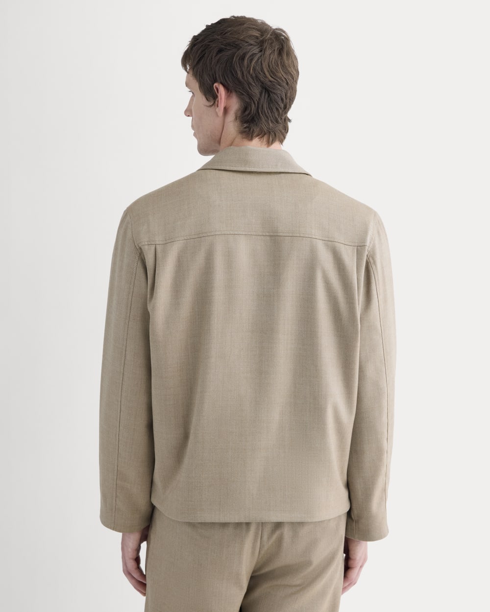 Tailored Zip Jacket | Light Taupe - Image 5