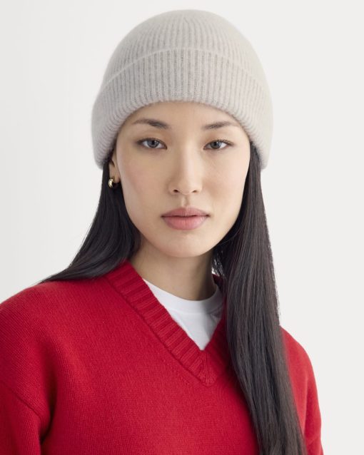 Alternative view of Cashmere Docker Beanie | Gravel