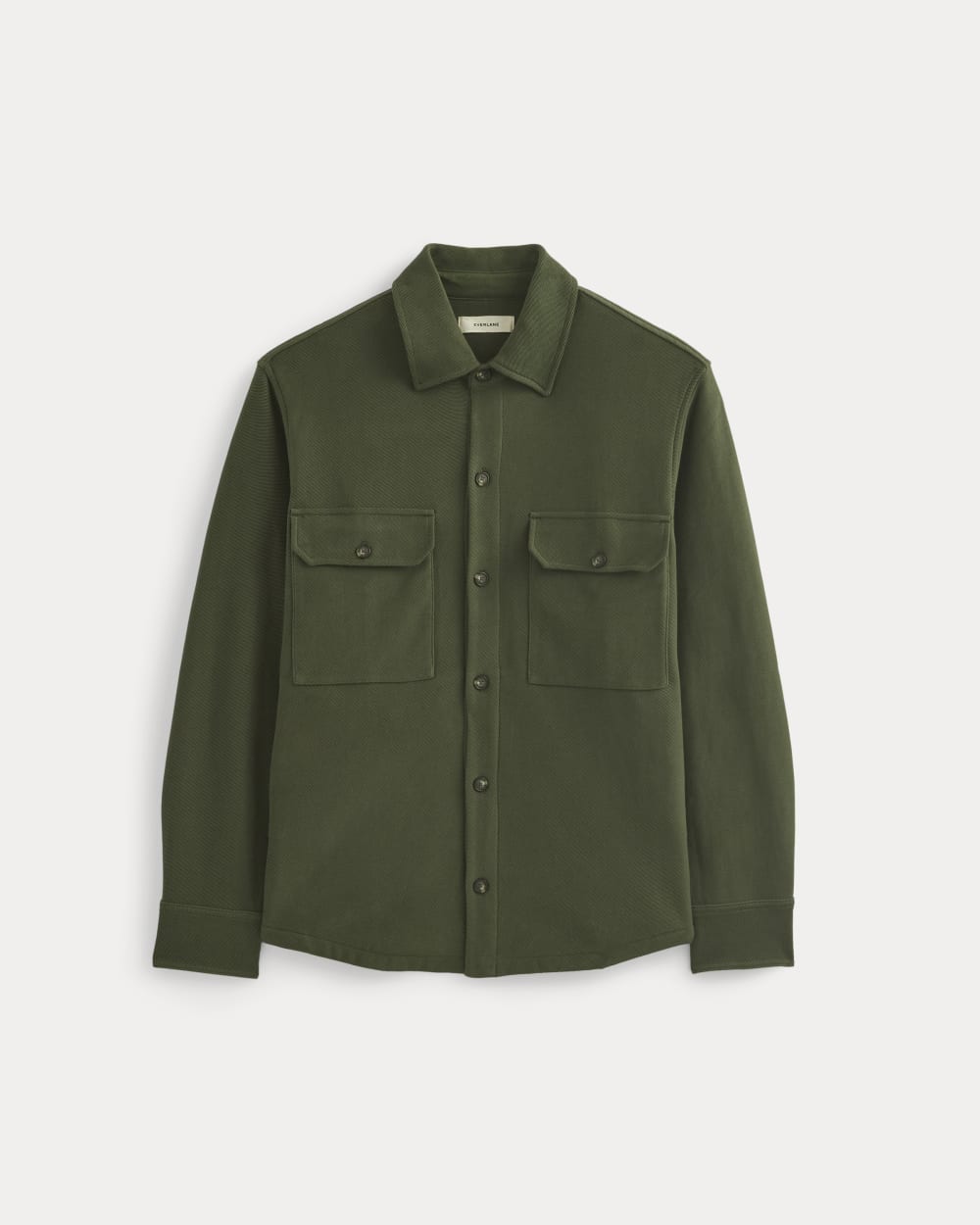 Relaxed Knit Utility Shirt | Dark Forest - Image 2