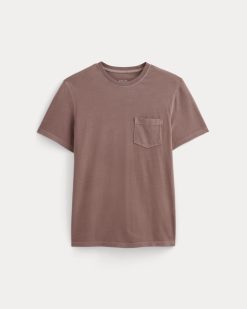 Alternative view of The Essential Organic Garment-Dyed Crew | Brown Garment Dye