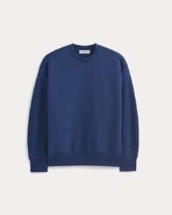 Alternative view of Luxe Fleece Crew Pullover | Estate Blue