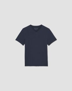 Alternative view of The Organic Cotton V-Neck Tee | Deep Navy