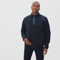 Alternative view of The ReNew Fleece Pullover | Navy