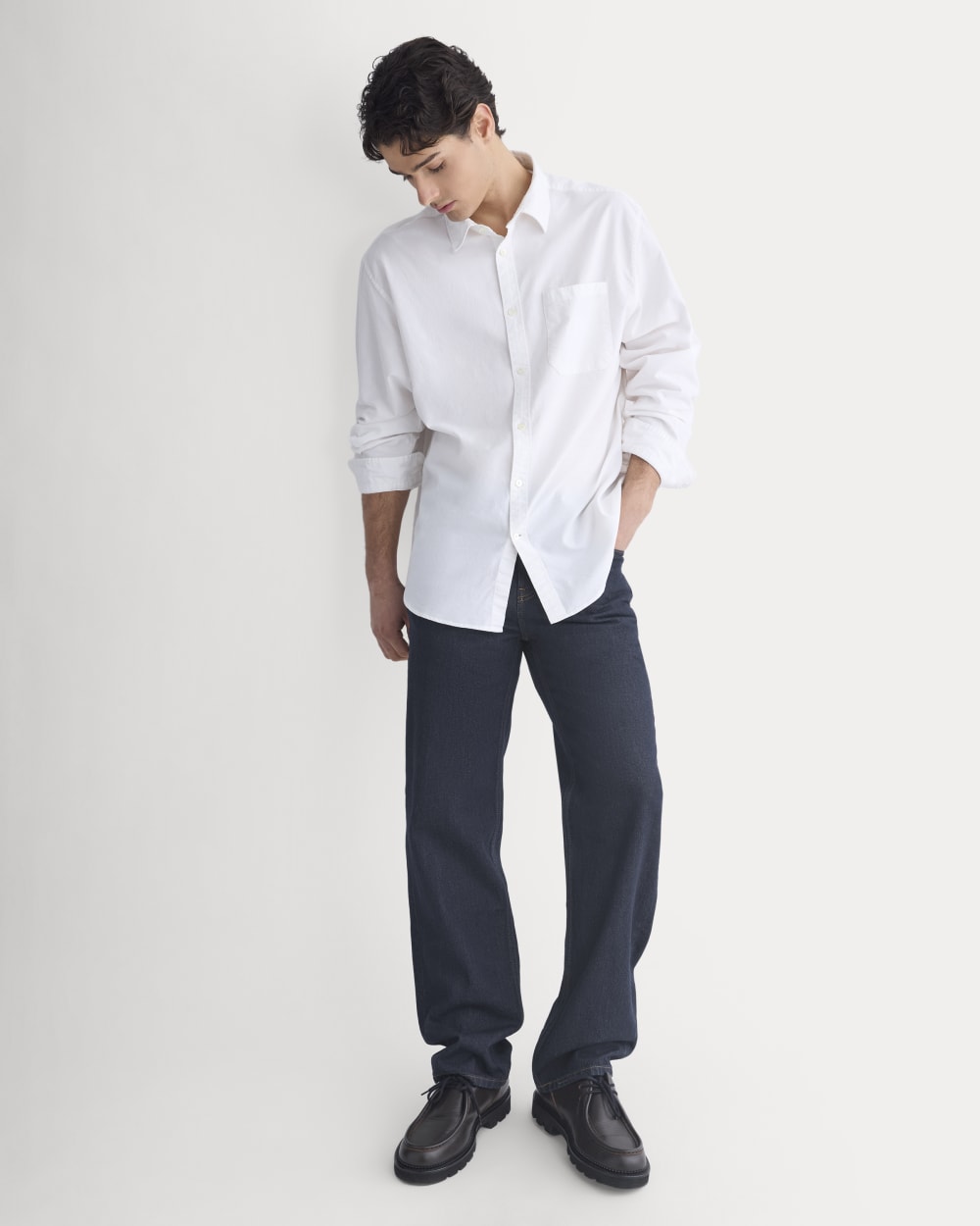 Lightweight Oversized Oxford | White - Image 3