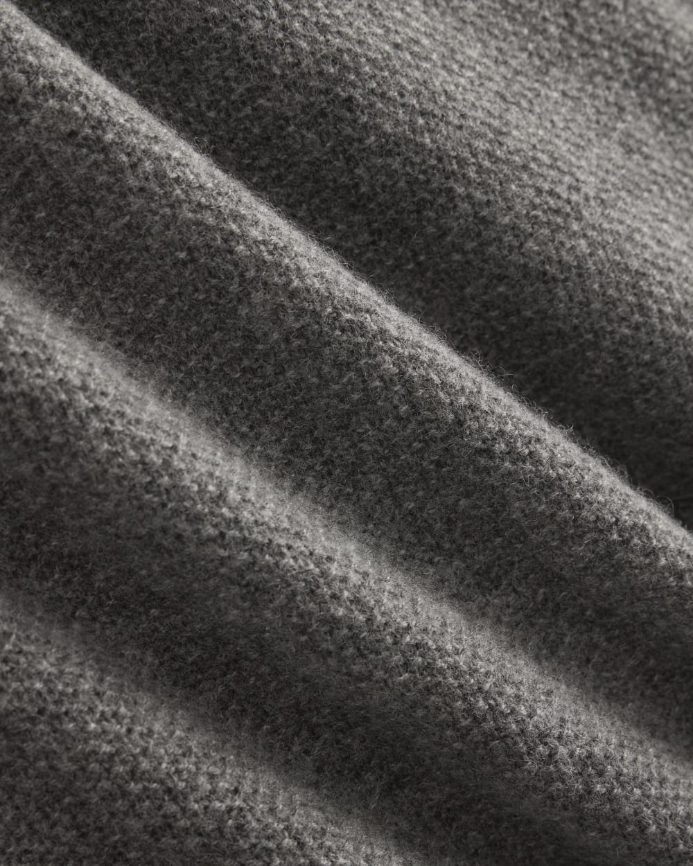 Henley in Wool Cashmere | Heather Charcoal - Image 6
