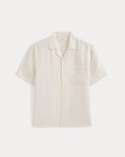 Alternative view of Linen Resort Shirt | Bone