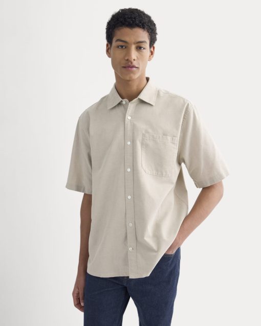Lightweight Short-Sleeve Oxford | Chinchilla Chambray