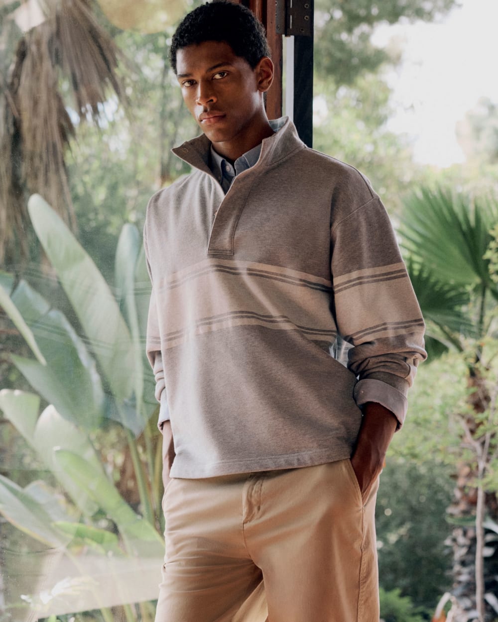 Off-Duty Terry Pullover | Vintage Heather Grey / Bone - Image 8