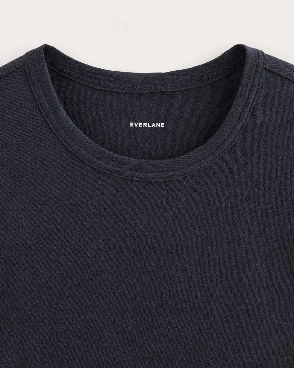 The Cotton Linen Tee | Navy - Image 5