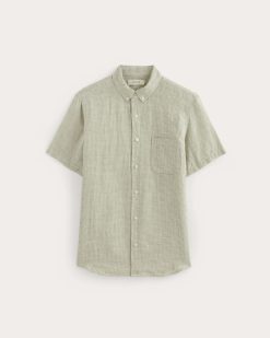 Alternative view of The Classic Short-Sleeve Shirt in Linen | Elm Gingham