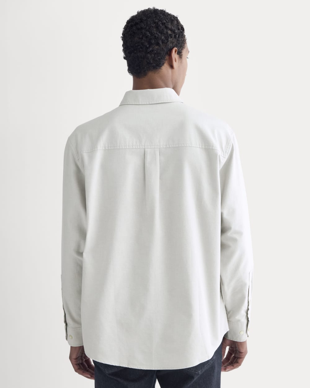 Oversized Oxford Shirt | Grey - Image 5