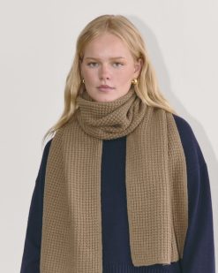 Alternative view of The Waffle Scarf | Camel