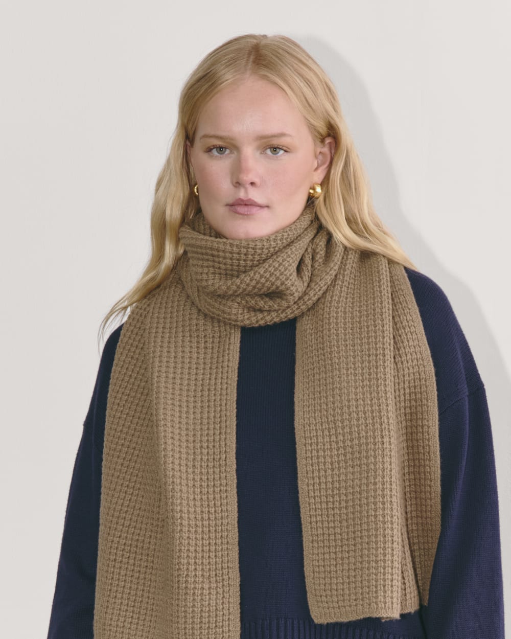 The Waffle Scarf | Camel - Image 2