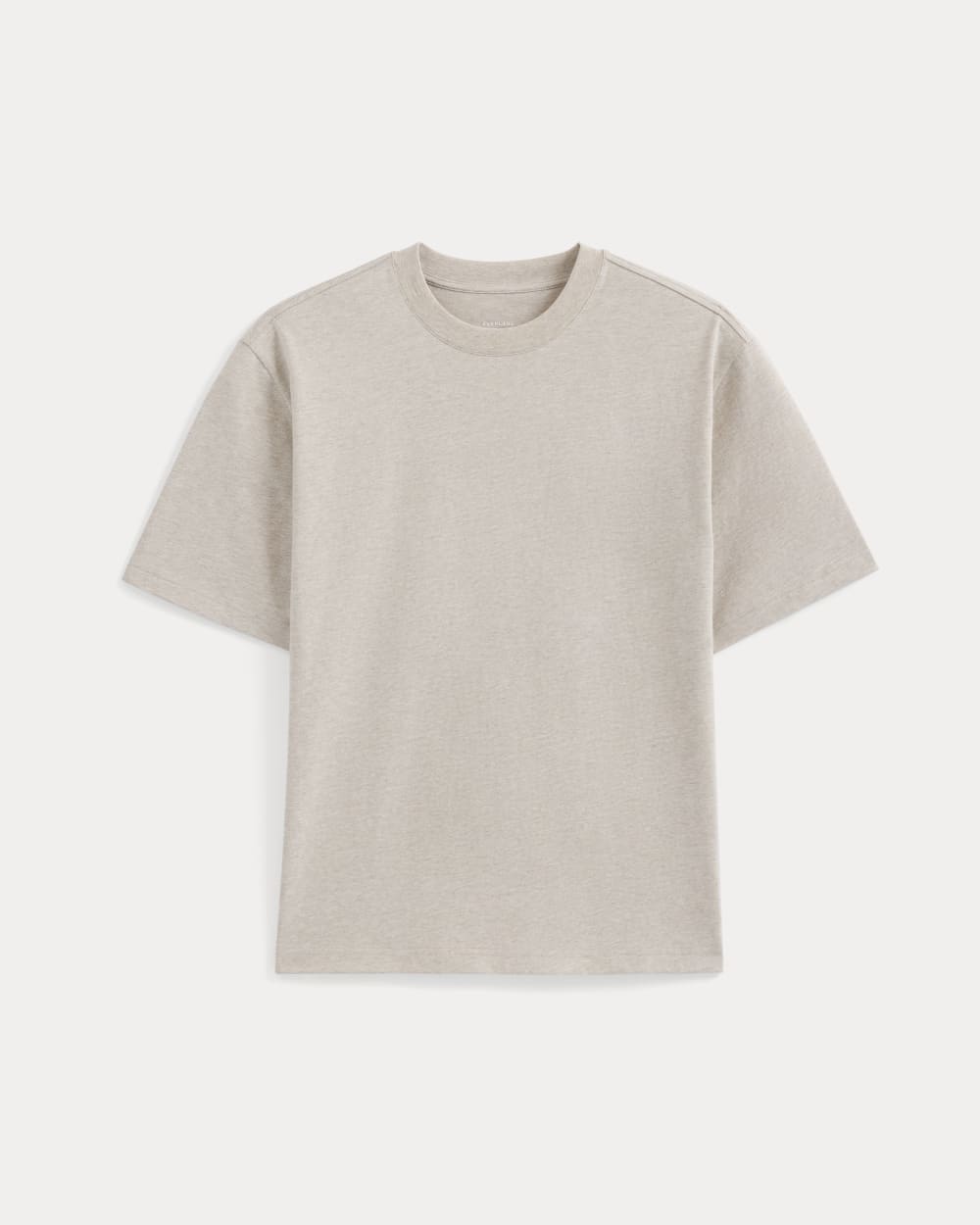 Archive Relaxed-Fit Cotton Crew | Heathered Oatmeal - Image 2