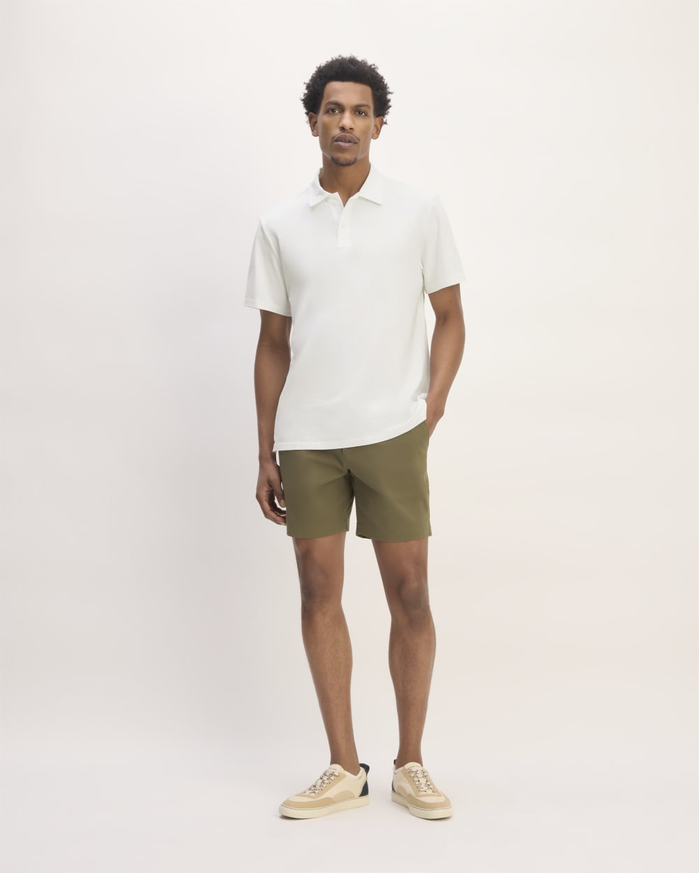 The Premium Weight Short-Sleeve Polo | White - Image 3