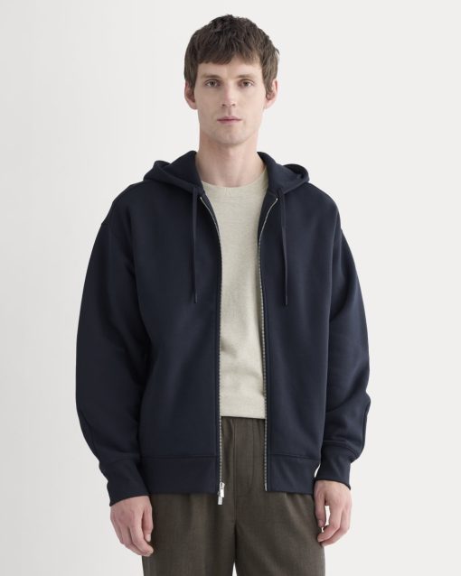 Luxe Fleece Full-Zip Hoodie | Deep Navy
