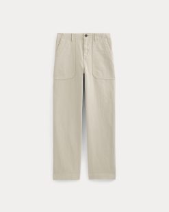 Alternative view of Relaxed Herringbone Fatigue Pants | Peyote