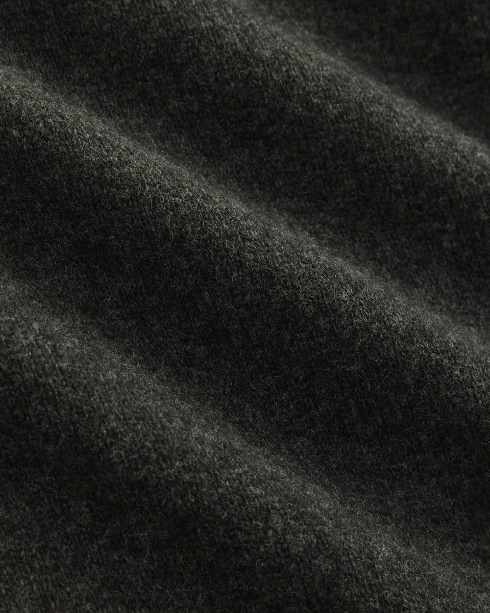 Luxe Merino Relaxed Turtleneck | Heathered Black - Image 6