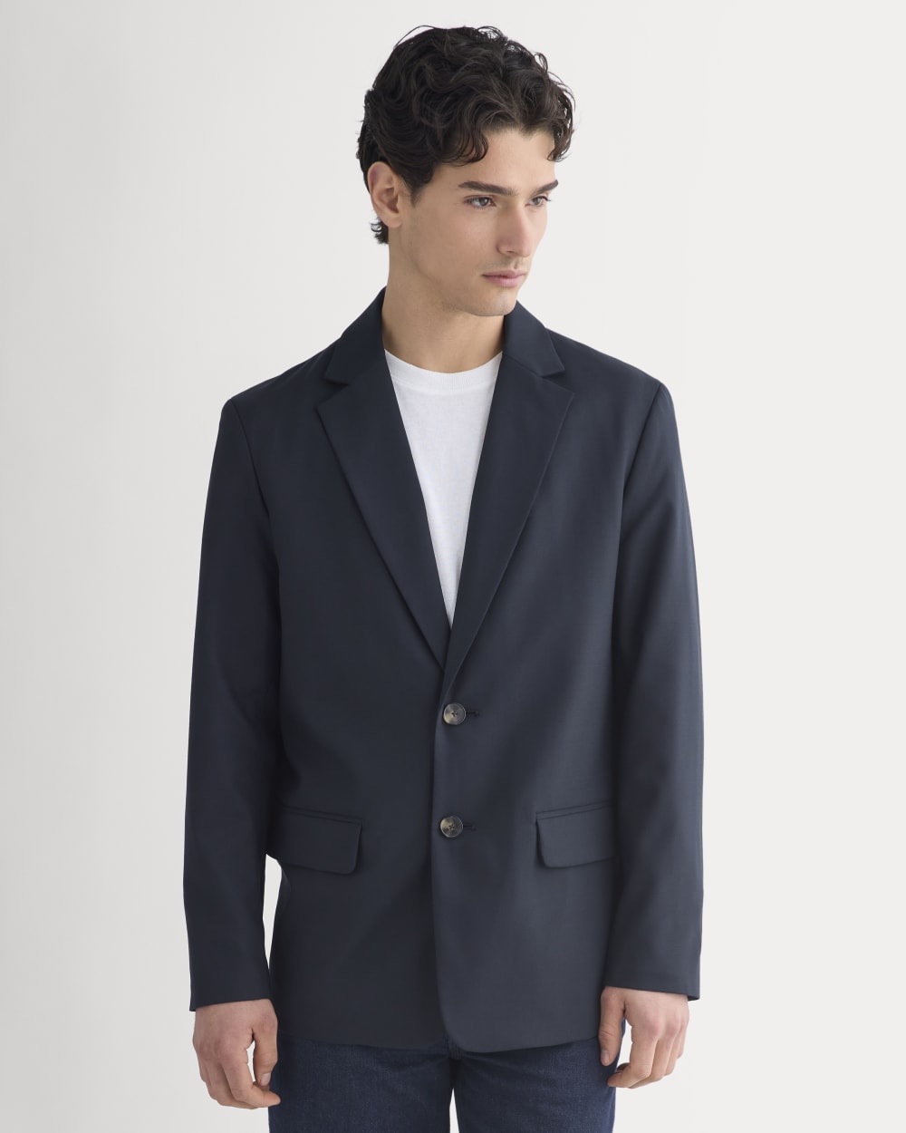Tropical Wool Blazer | Dark Navy - Image 7