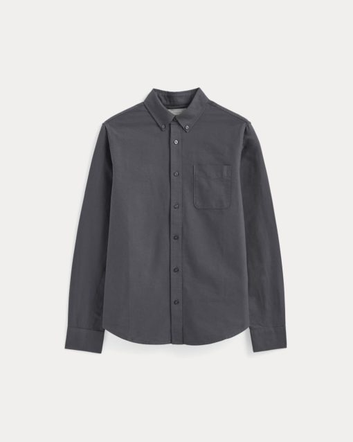 Alternative view of The Classic Oxford Shirt | Slate Grey | Standard