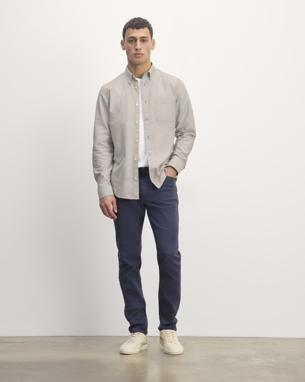 The Slim Oxford Shirt | Gray Houndstooth | Standard - Image 3