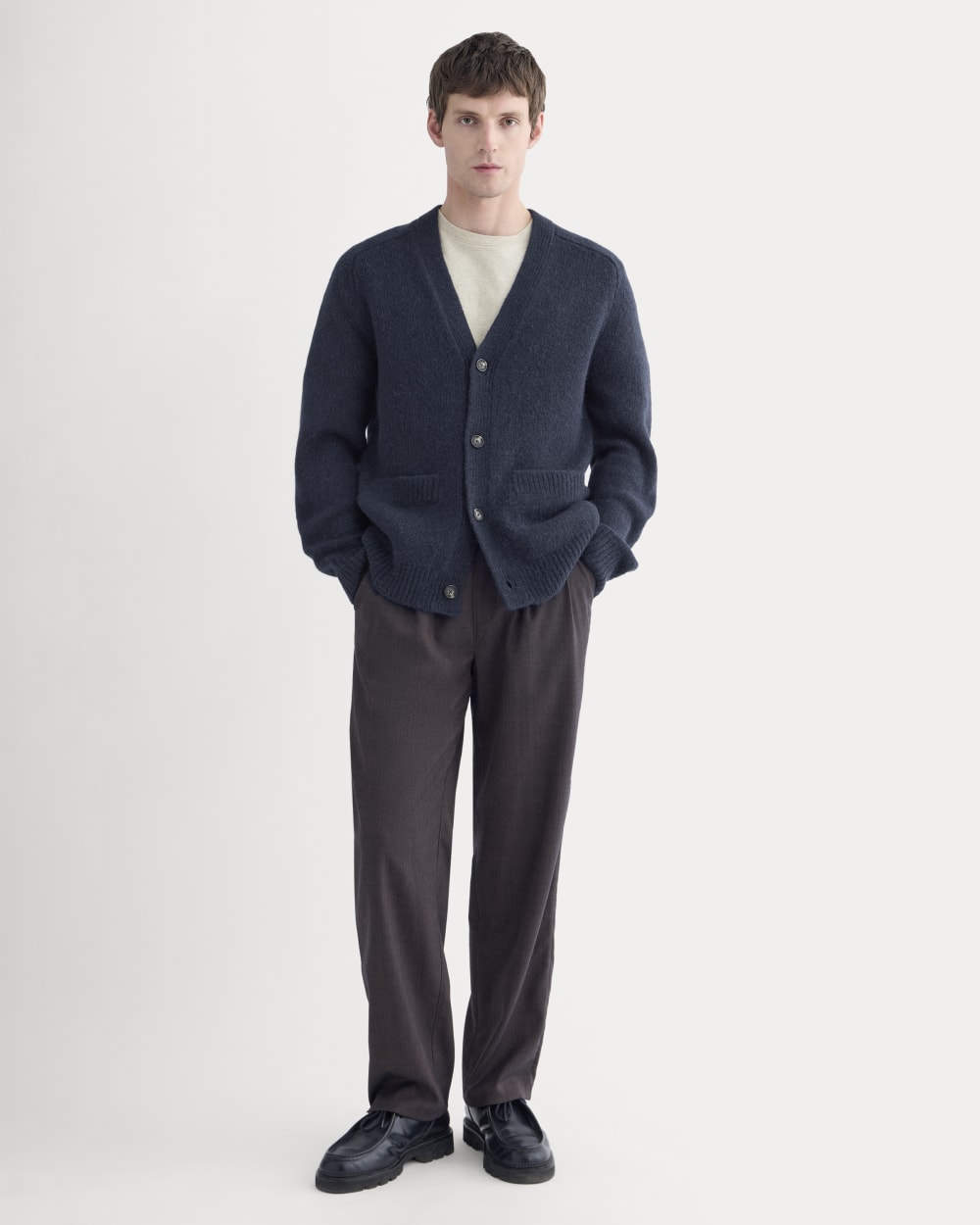 The Cloud Relaxed Cardigan | Navy - Image 3