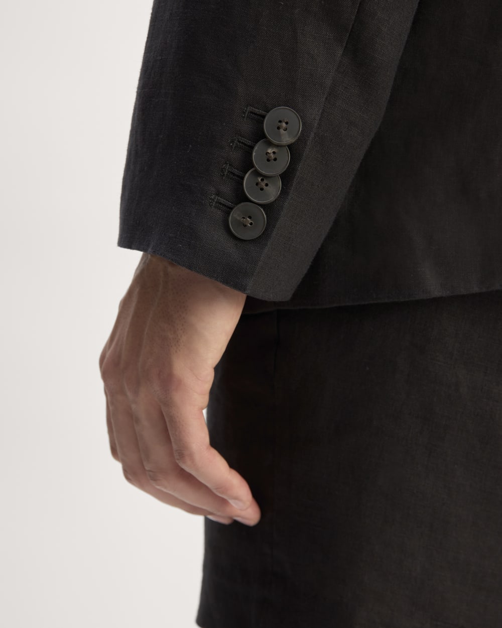 The Linen Blazer | Black - Image 5