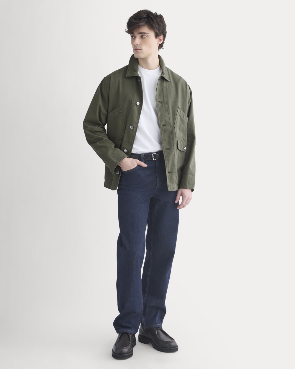 Relaxed Barn Jacket | Olive Night - Image 3