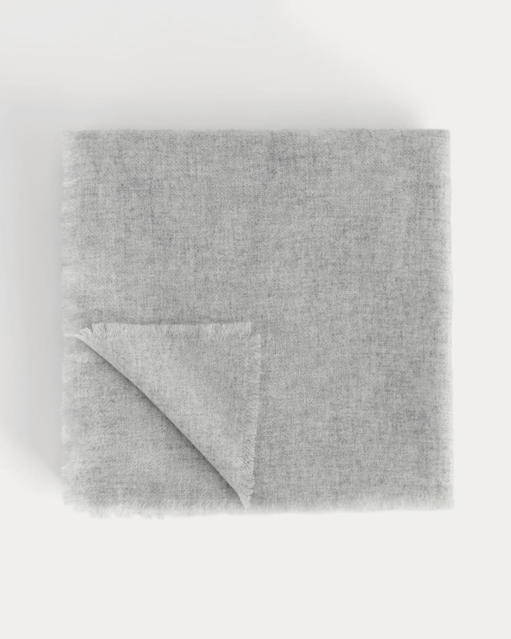 The Feather Cashmere Bandana | Heathered Grey - Image 2