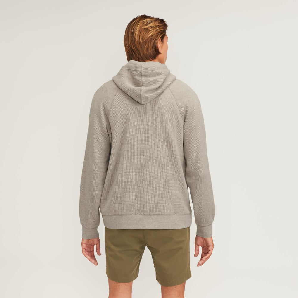 The Waffle-Knit Hoodie | Heathered Oatmeal - Image 3