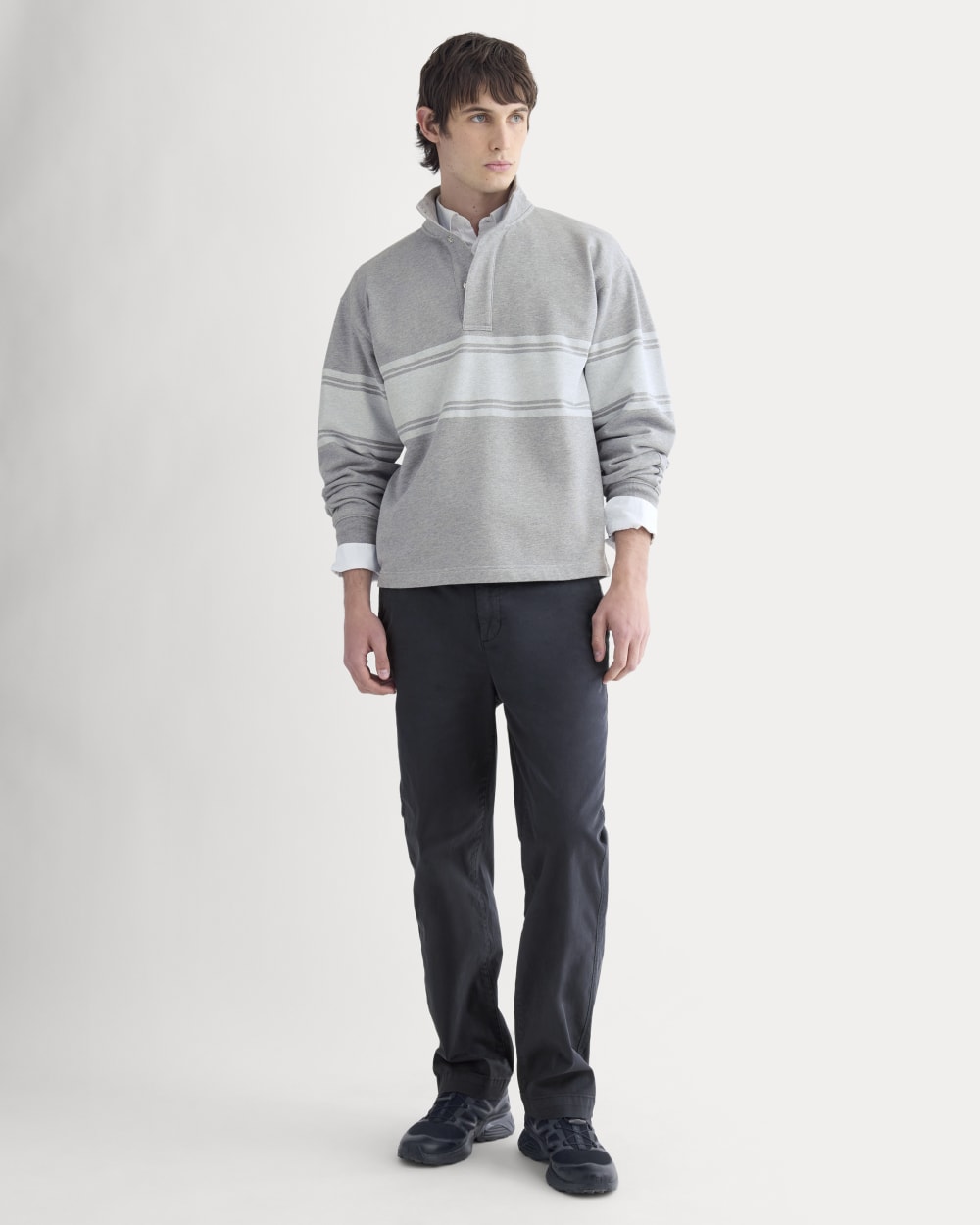 Off-Duty Terry Pullover | Vintage Heather Grey / Bone - Image 4