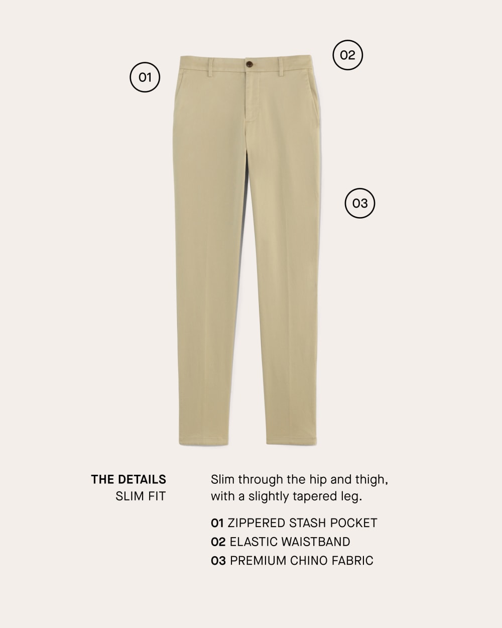 The Transit Chino | Olive | Slim - Image 4