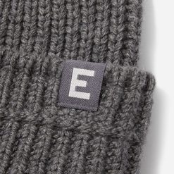 Alternative view of The Organic Cotton Chunky Beanie | Heathered Charcoal