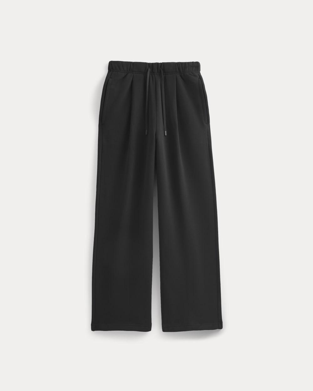 Luxe Fleece Pleated Sweatpant | Black - Image 2