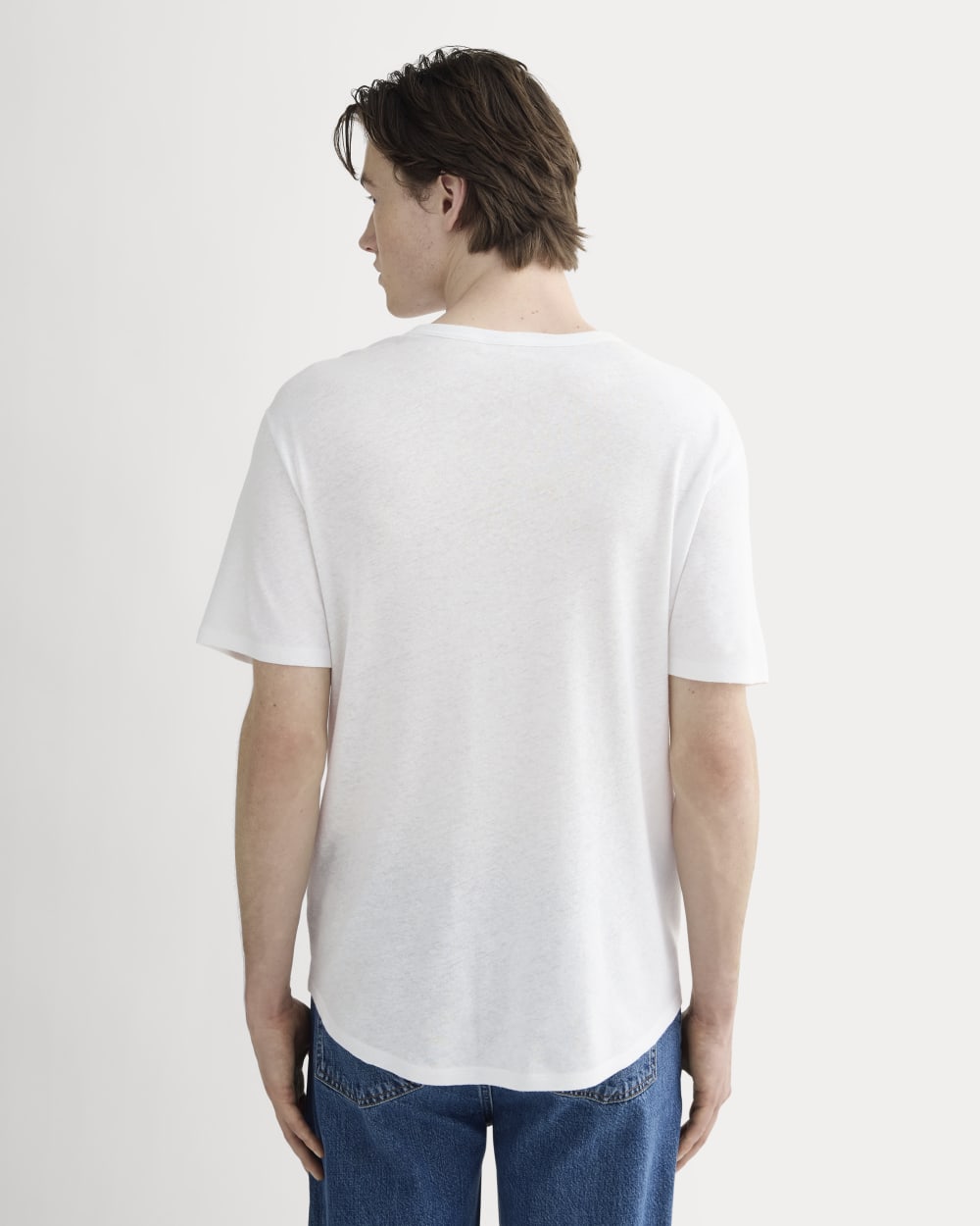 The Cotton Linen Tee | White - Image 4